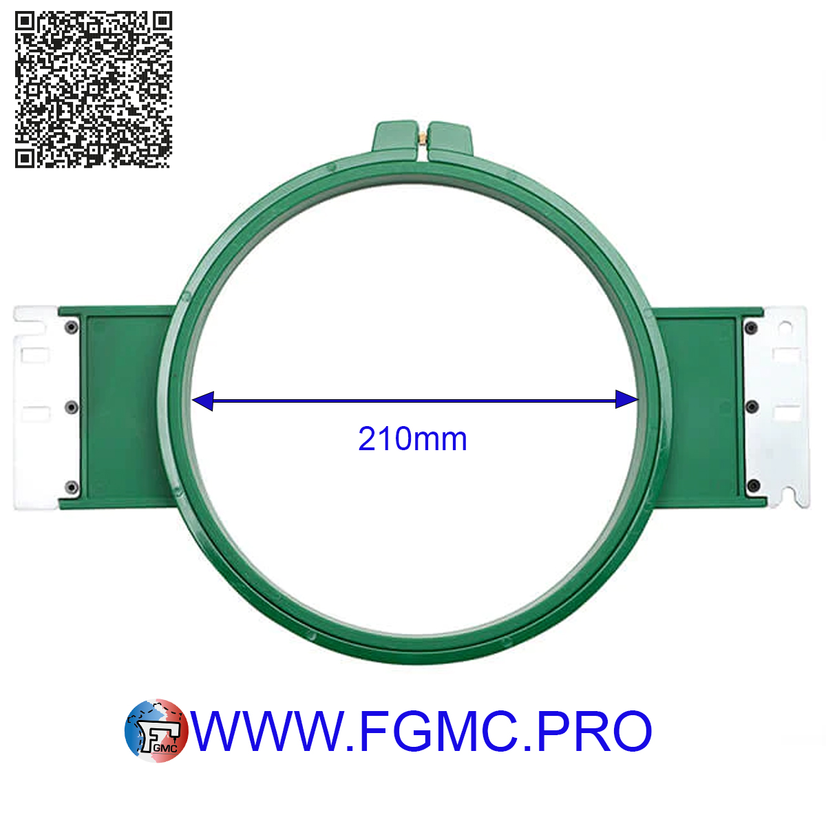 Cerceau à Broder Rond – Taille Moyenne – Plastique – Pour Machines Husqvarna Viking